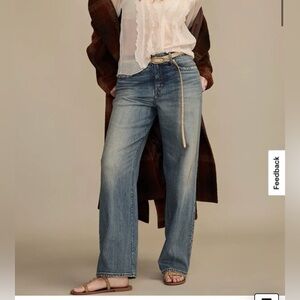 Lucky Brand Mid Rise Lucky Curve Baggy Blue Jeans NWT size 25